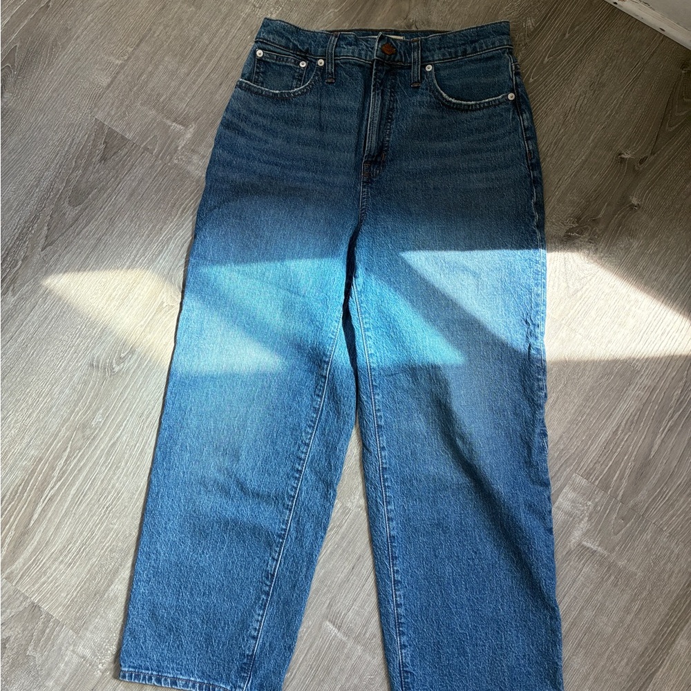 Madewell perfect vintage wide leg crop Jeans